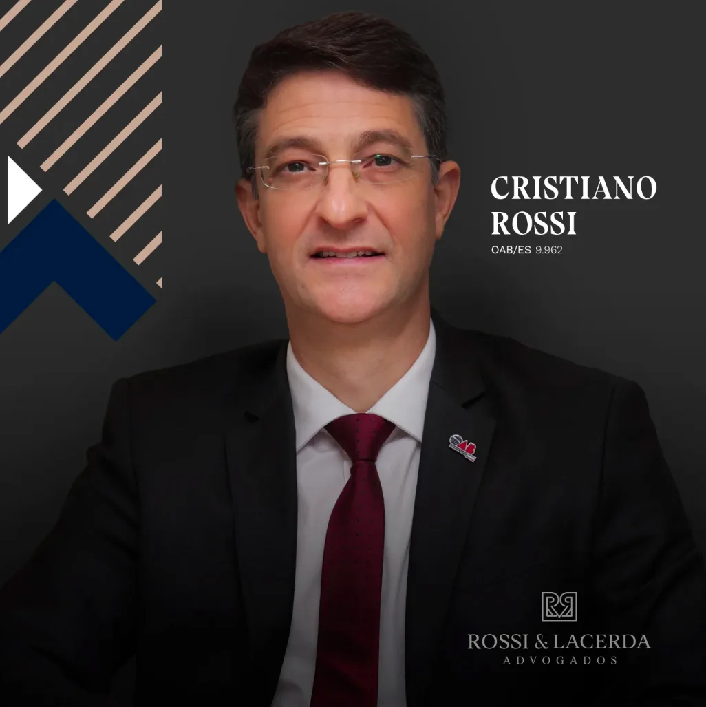 Retrato de Cristiano Rossi, advogado, OAB/ES 9.962