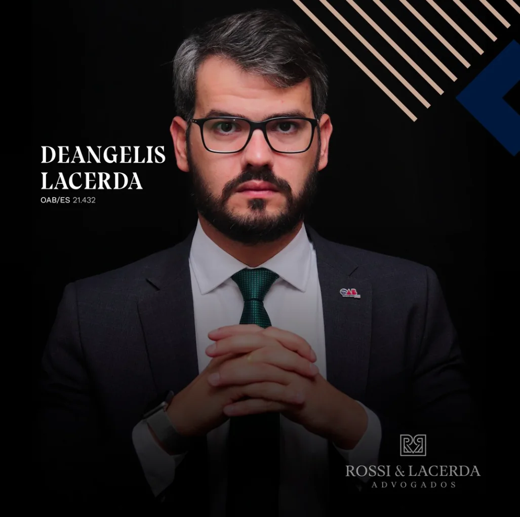 Retrato de Deangelis Lacerda, advogado, OAB/ES 21.432
